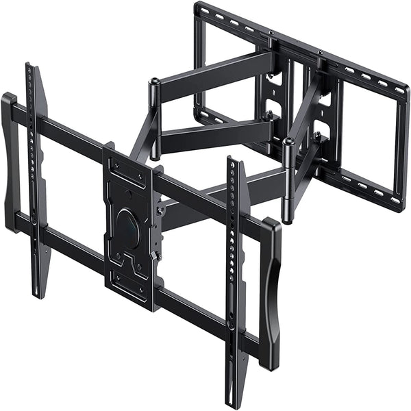 Full Motion TV Wall Mount Brackets for 50-90 inches OLED QLED 4K Flat Curved TV, Fits 24 inch Studs Max 800x400mm up to 132 lbs