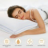 Gel Memory Foam Pillows for Cooling Sleeping , Premium Adjustable Loft Pillow for Side and Back Sleepers, Bed Pillow with Washable Cover from Bamboo Derived Rayon - Queen 1PCS