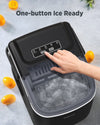 Silonn Ice Makers Countertop, Portable Ice Maker Machine with Self-Cleaning, 6 Mins/9 Pcs Bullet Ice, Ice Scoop and Basket, Handheld Ice Maker for Kitchen/Home/Office/Party