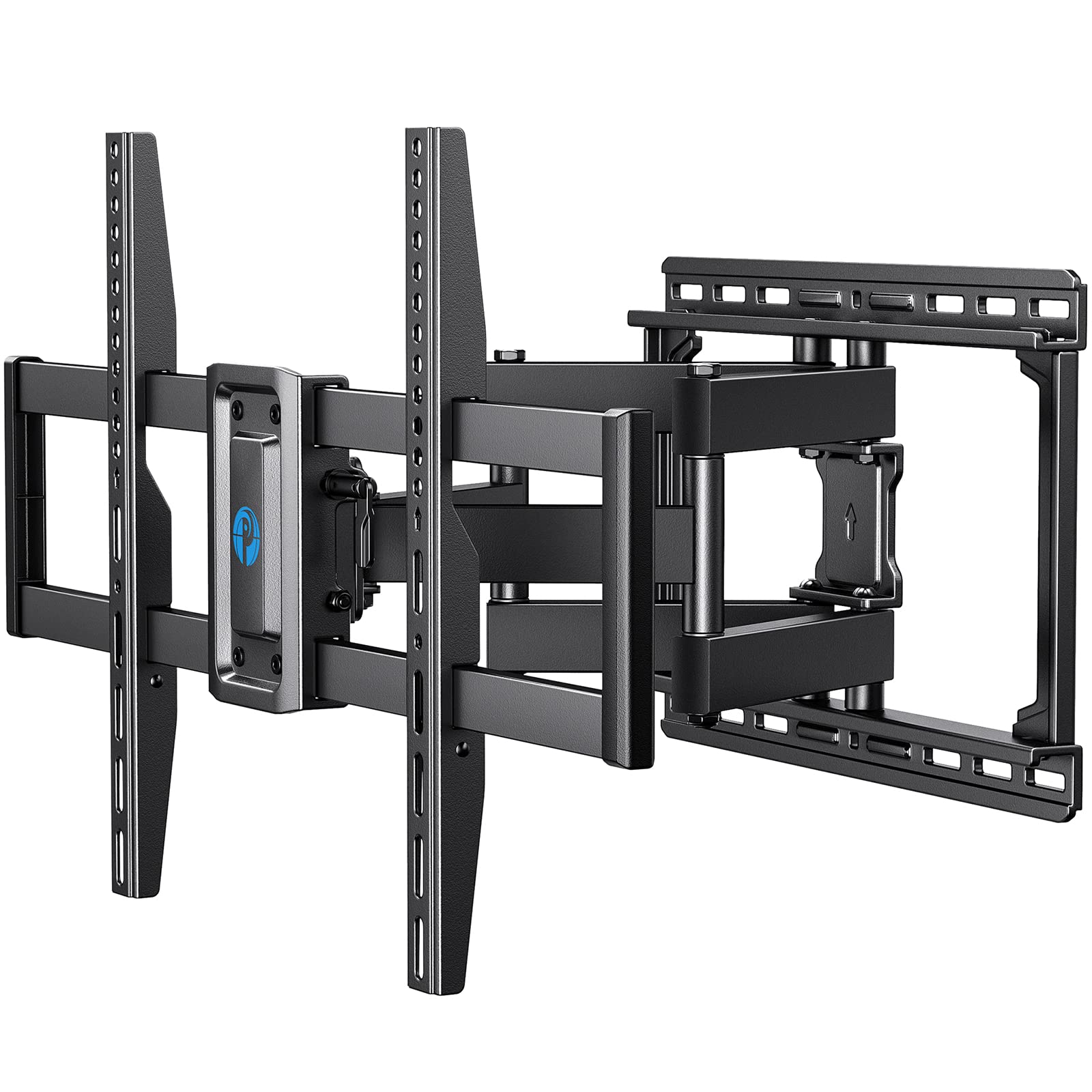 Full Motion TV Wall Mount for 37-75 inch LED LCD OLED TVs, Swivel TV Mount Wall Bracket Dual Articulating Extension Arms, Max VESA 600x400mm Holds up to 100lbs, Fits 8/12/16