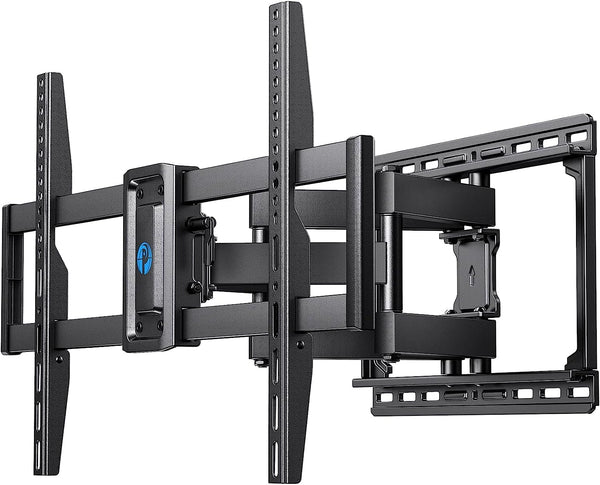 Full Motion TV Wall Mount for 37-75 inch LED LCD OLED TVs, Swivel TV Mount Wall Bracket Dual Articulating Extension Arms, Max VESA 600x400mm Holds up to 100lbs, Fits 8/12/16" Wood Stud