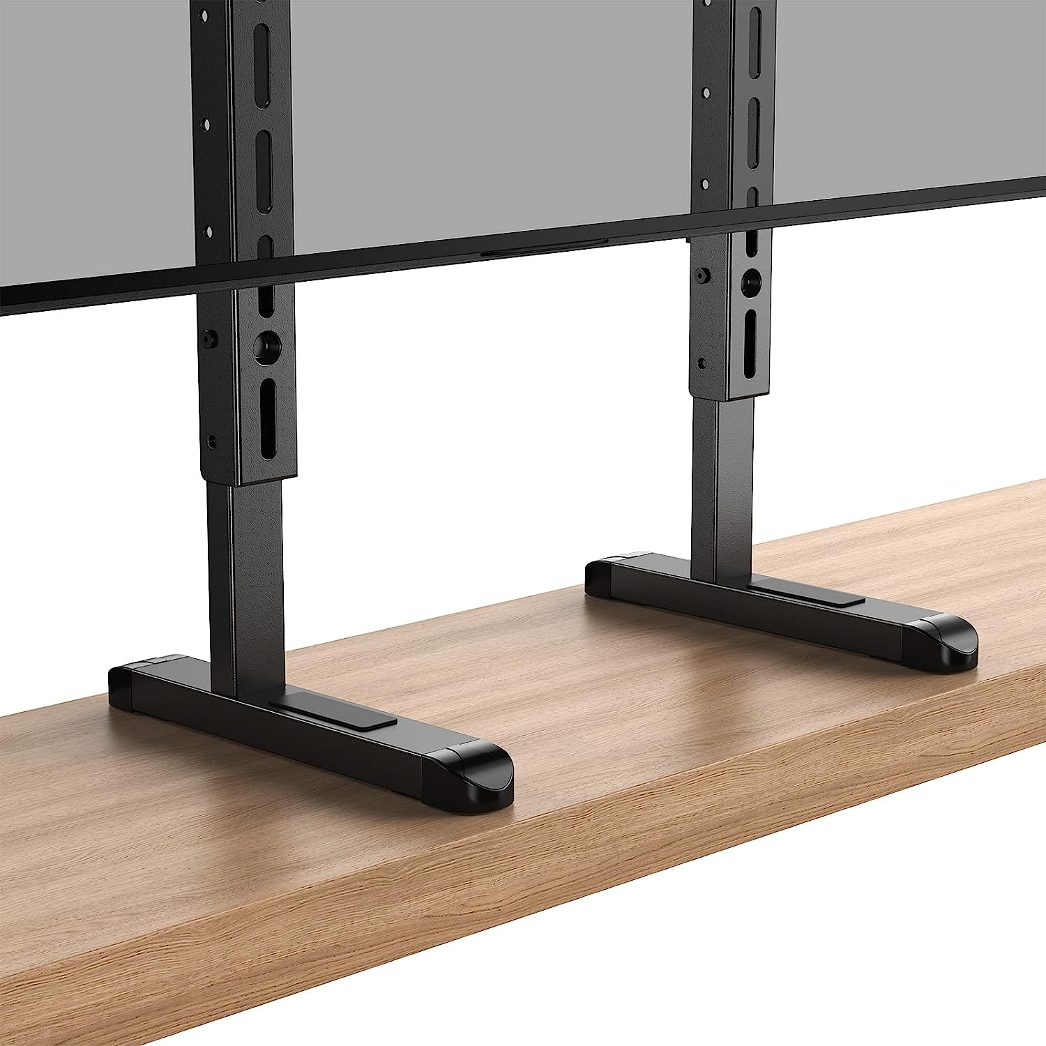 TV Stand Steel TV Legs for Most 37–80 Inch Flat or Curved TVs up to 99 lbs, Height Adjustable TV Feet Suitable for Soundbar, Universal Tabletop TV Stand Base Max VESA 800 x 400mm, PGTVS20